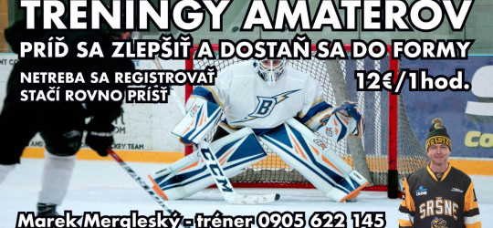 Amatérske hokejové tréningy pre brankárov